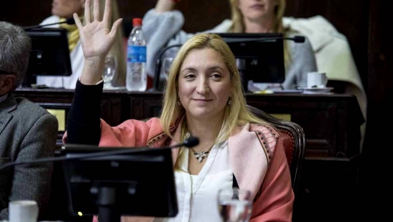 La senadora provincial Aldana Ahumada.