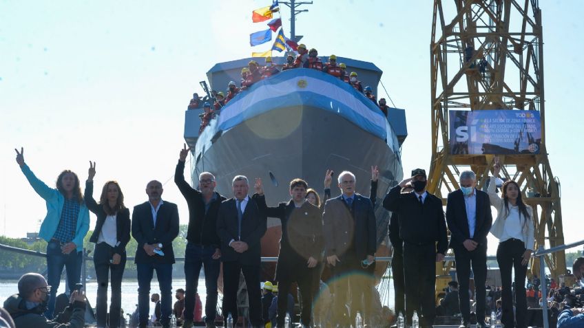 El barco de Kicillof generó polémica.