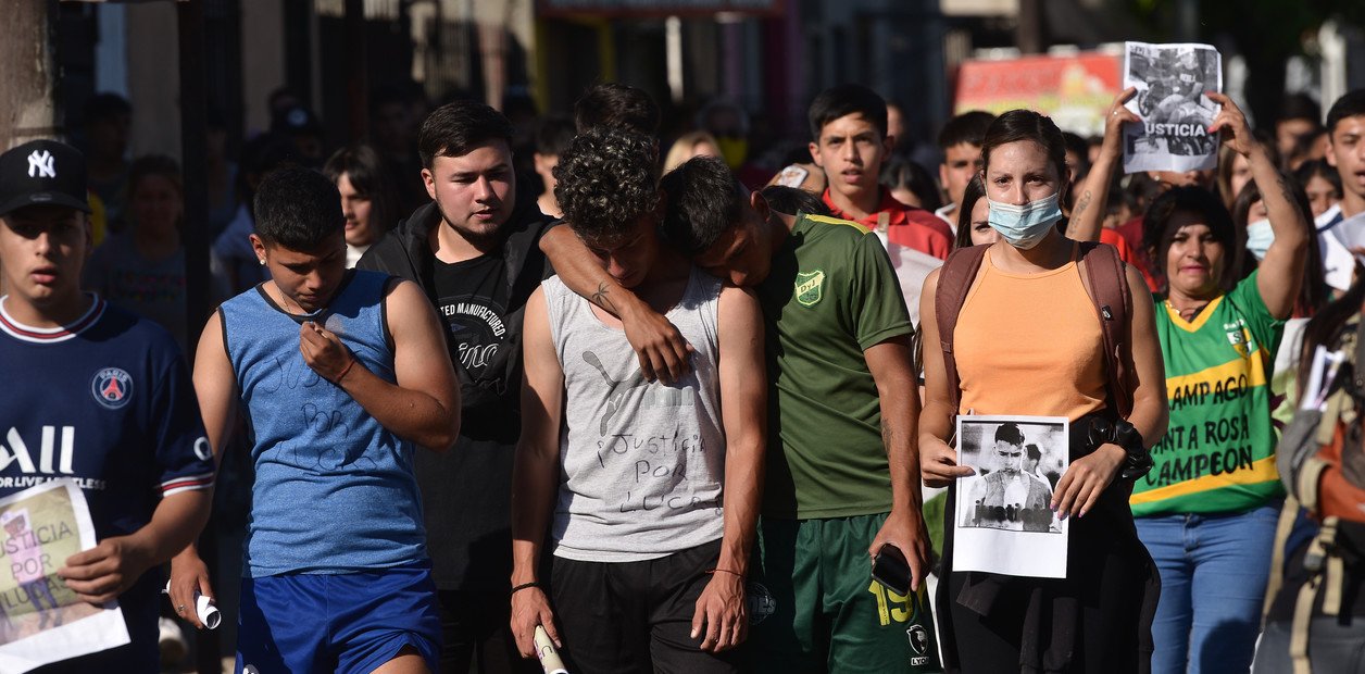 Marcha en pedido de justicia por el asesinato de Lucas González.
