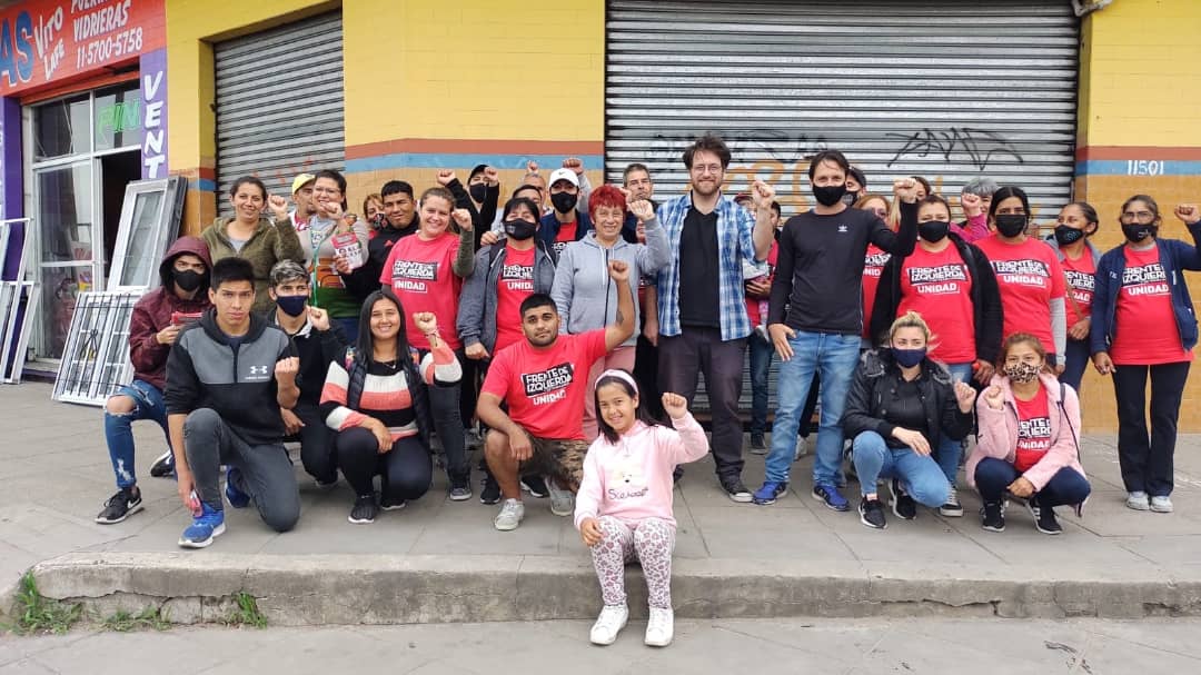 Kane en una actividad del FIT en La Matanza. 