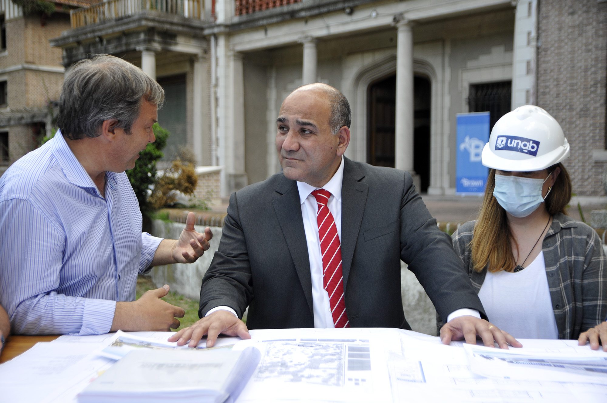 Manzur con el intendente Mariano Cascallares este lunes post electoral.