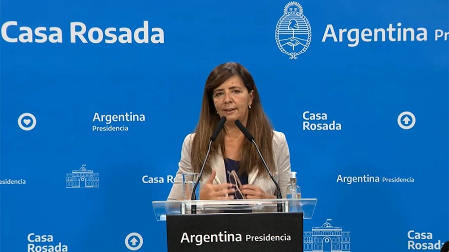 La portavoz Gabriela Cerruti habló del rumbo de la economía post electoral.
