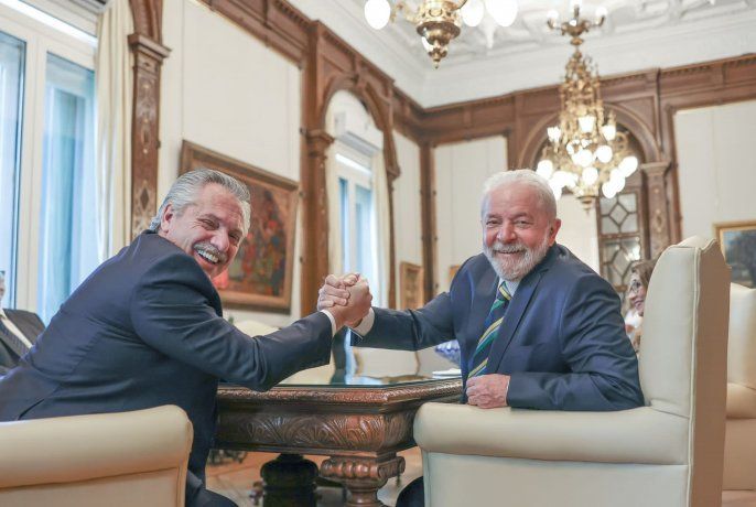 Alberto Fernández recibió a Lula Da Silva en Casa Rosada.