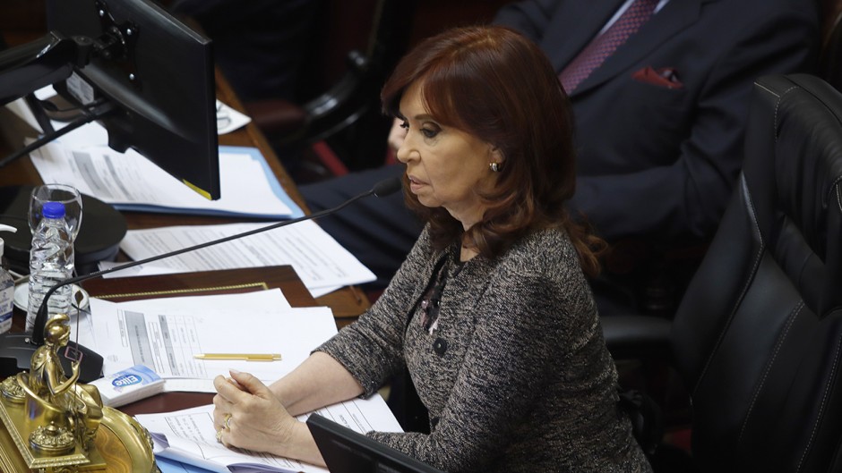 Cristina Kirchner pierde el quórum propio en el Senado nacional. 