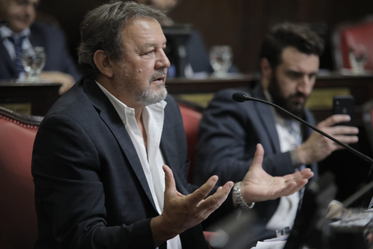 Senado bonaerense. El saliente presidente de bloque de Juntos, Roberto Costa. 