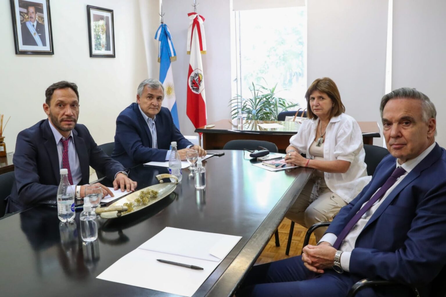 Bulrrich, Morales, Pichetto y Ferraro, los titulares de la Mesa Nacional de Juntos por el Cambio. 