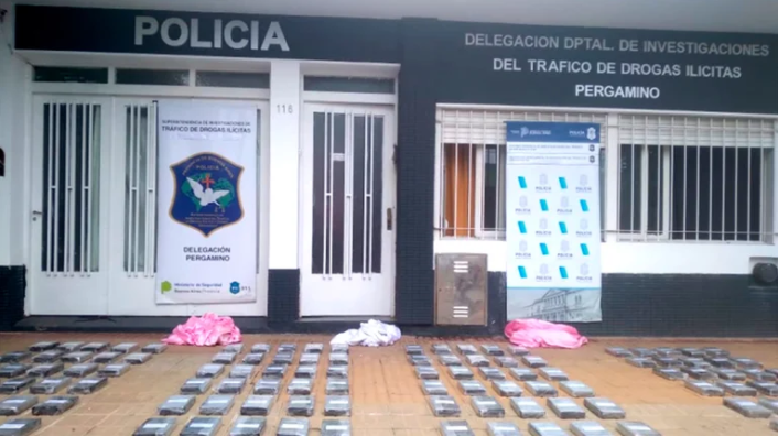 El operativo de la Policia Bonaerense secuestró 123 kilos de cocaina en Pergamino