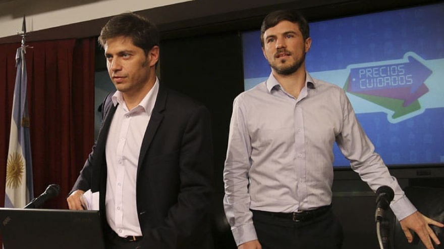 Augusto Costa, ministro de Producción bonaerense junto a el gobernador Axel Kicillof.