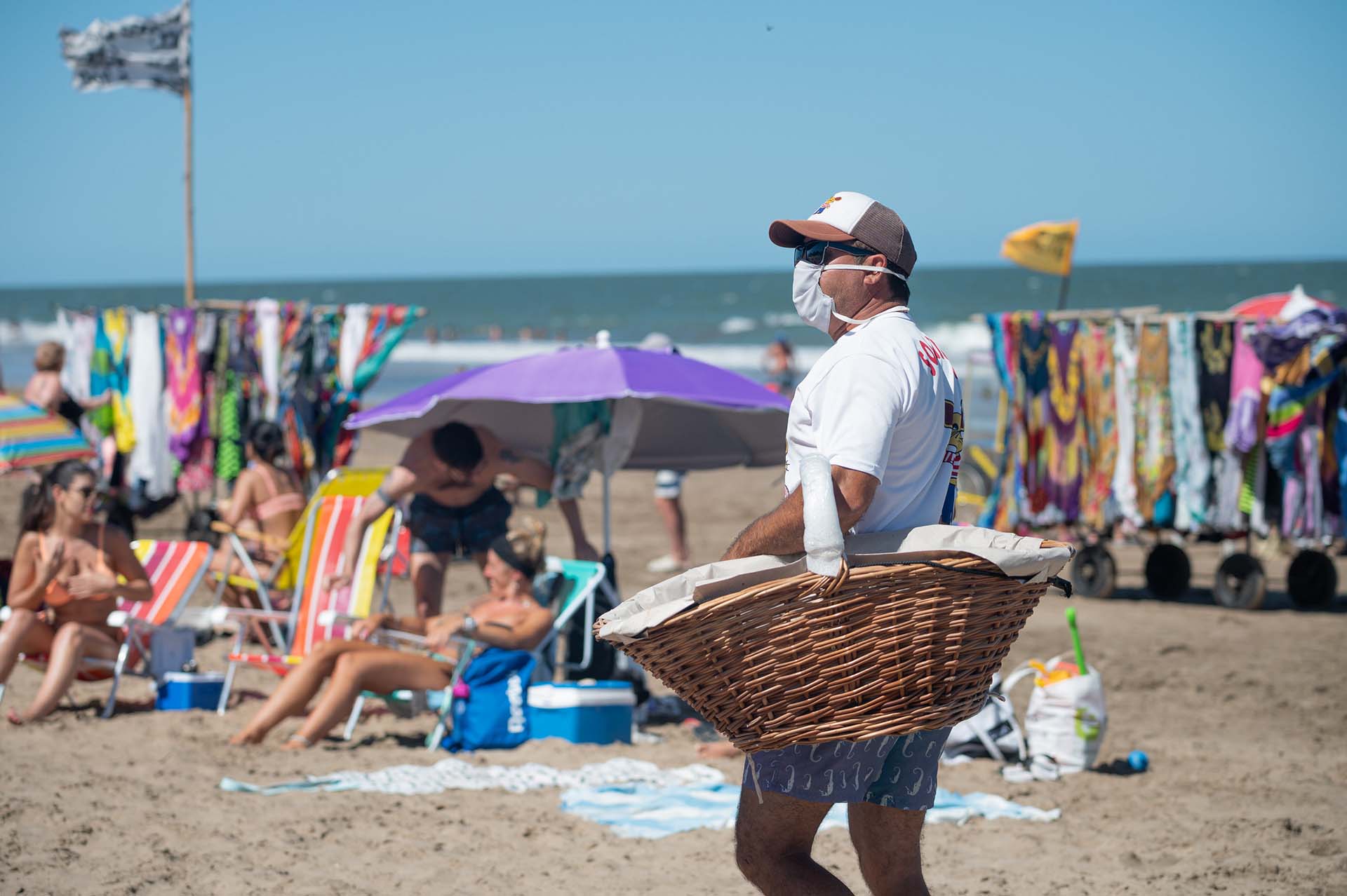 El negocio de la venta de churros en Pinamar