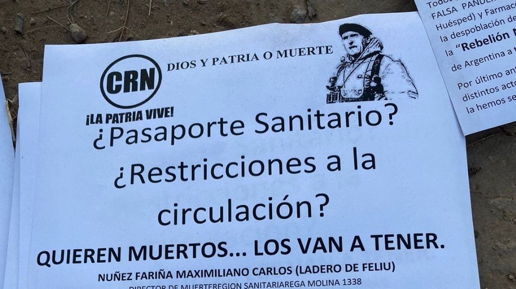  Atentado en Bahía Blanca. Los panfletos con las amenazas.