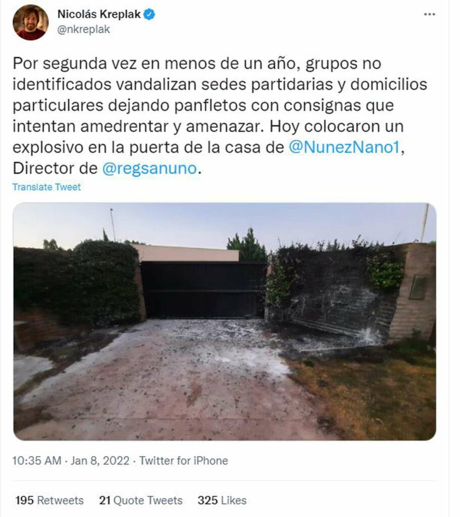  Atentado en Bahía Blanca. El mensaje del ministro Kreplak. 