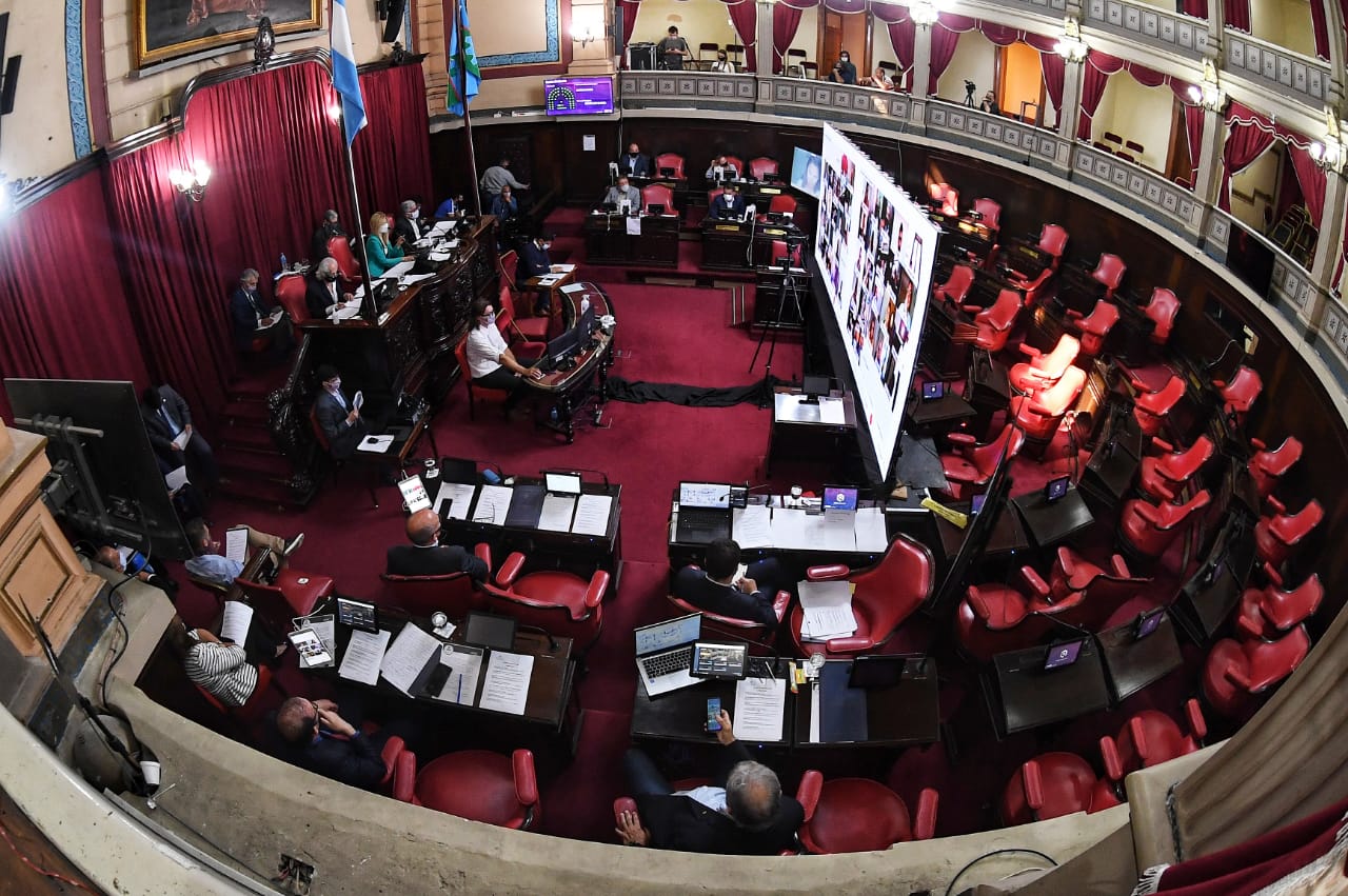 En el Senado se discuten las comisiones Legislatura bonaerense de Salud y Educación.