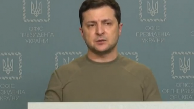 El presidente de Ucrania reclama ser anexado a la OTAN para recibiur apoyo de paises miembros ante el atanque de Rusia