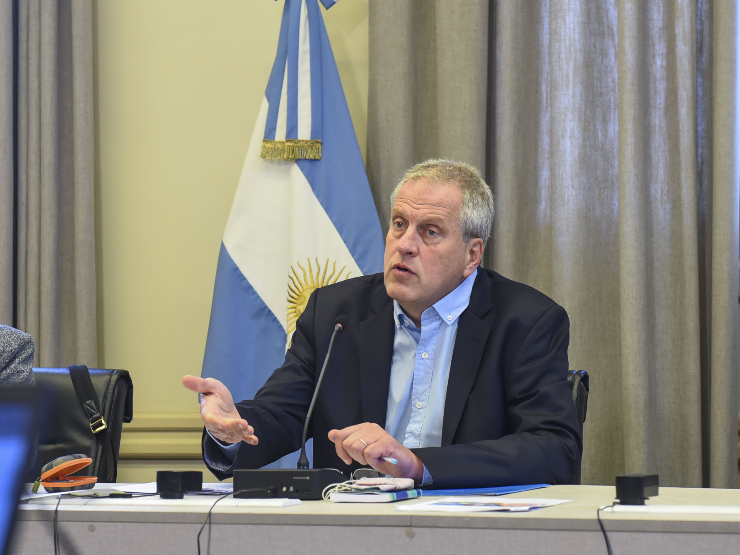 El ministro de Educación, Jaime Perczyk, escuchó los requeriientos de los docentres universitarios en referencia a la paritaria 2021.