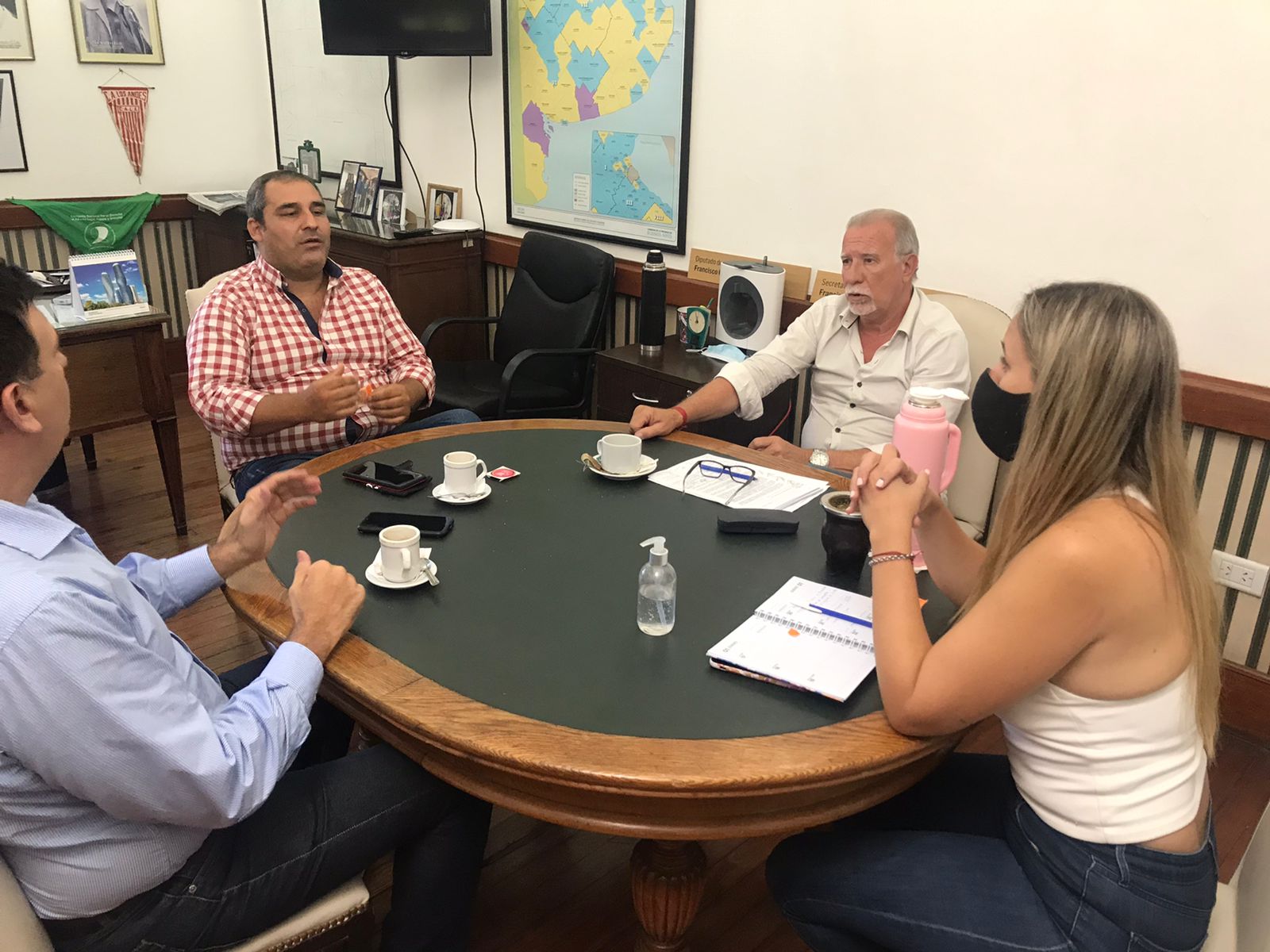 Los cuatro legisladores peronistas de La Plata. 