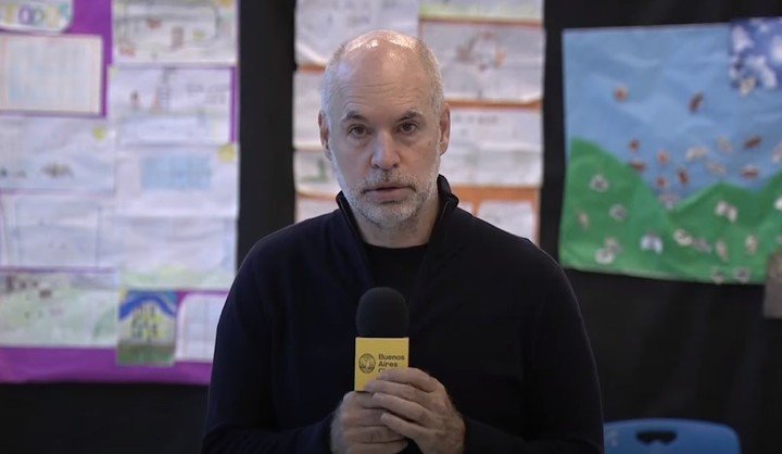Larreta eliminó los protocolos en las escuelas porteñas.
