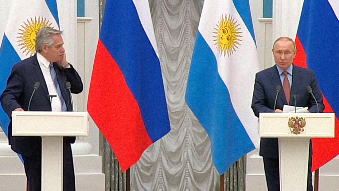Conferencia de prensa de Alberto Fernández y Vladimir Putin luego de la reunión privada.