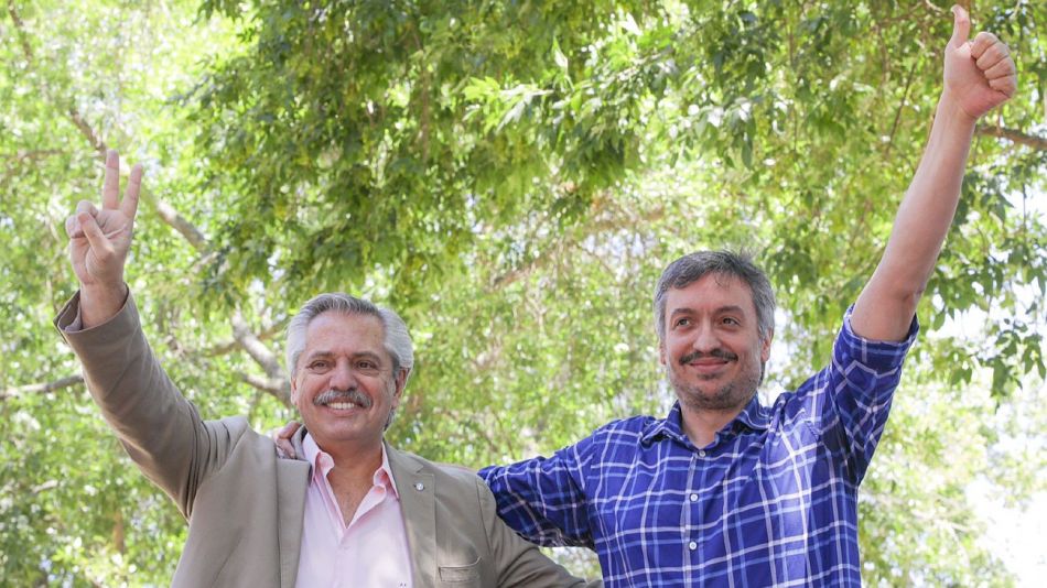 Alberto Fernández y Máximo Kirchner 