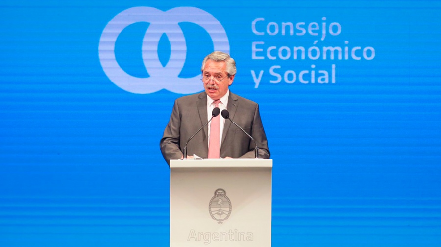 El presidente Alberto Fernández encabeza el lanzamiento del plan Argentina Productiva 2030.