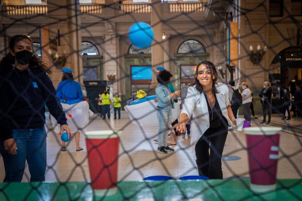 Aysa sorprendió con un flashmob por el día mundial del agua.