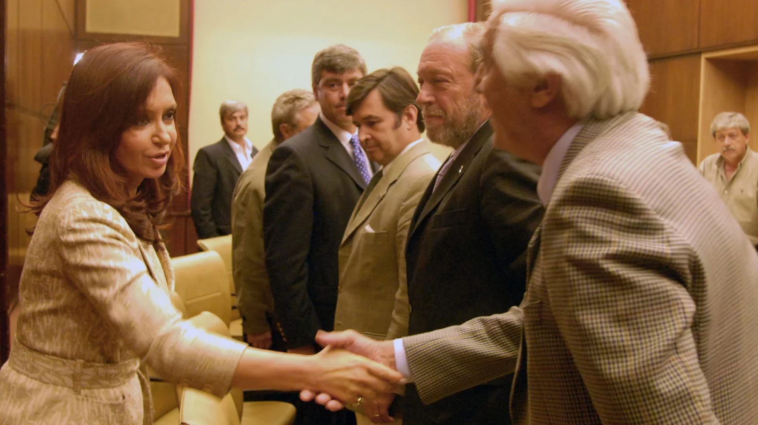 La primera reunión entre el gobierno de Cristina Fernández y el campo, a pocos días del inicio del conflicto por la 125.