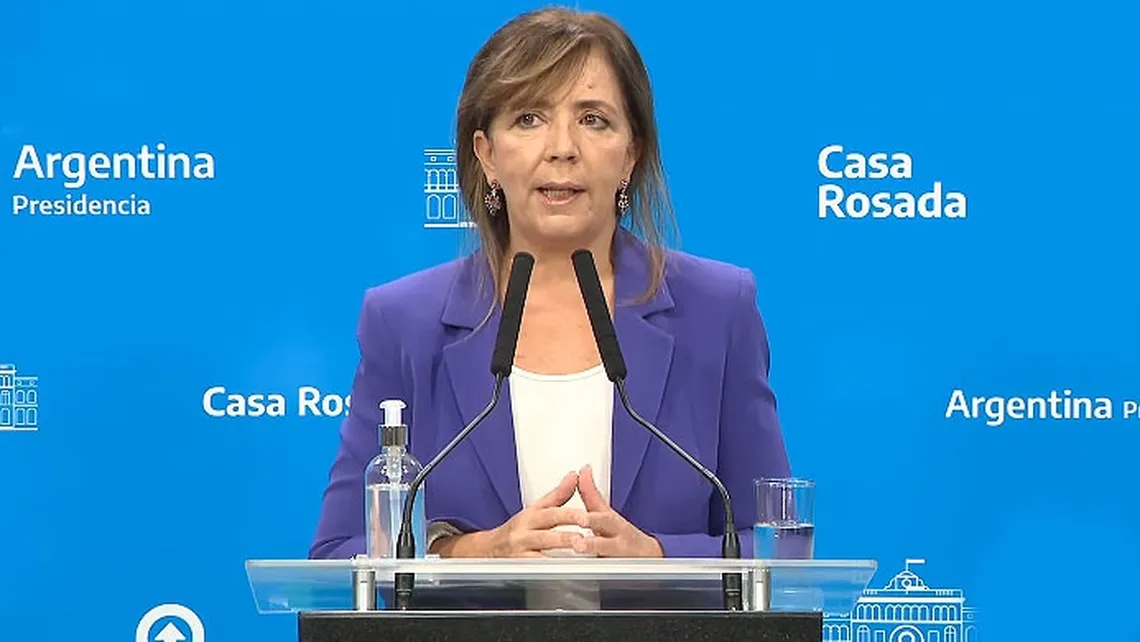 Gabriela Cerruti prometió que no subirán las retenciones de las exportaciones.