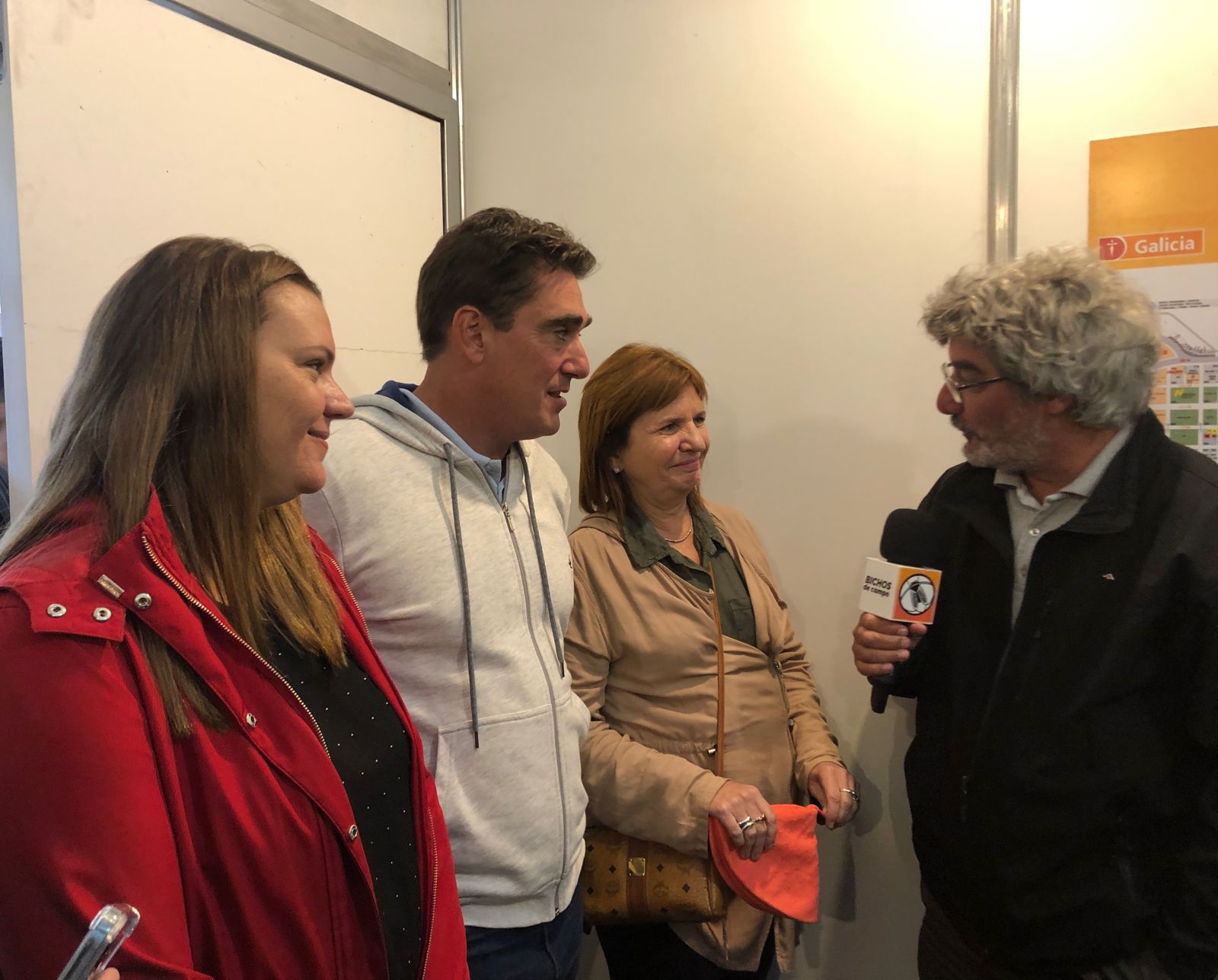 Lorena Petrovich junto a Patricia Bullrich en la Expoagro 2022.