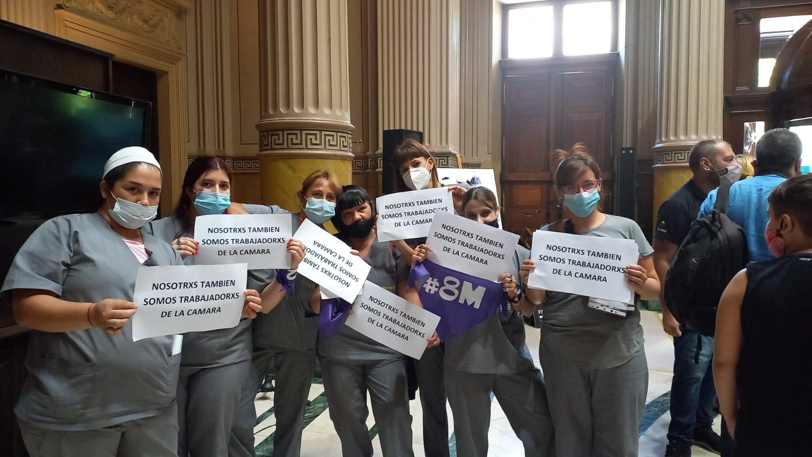Diputados. Las trabajadoras de Proveser denuncian una batería de irregularidades. 