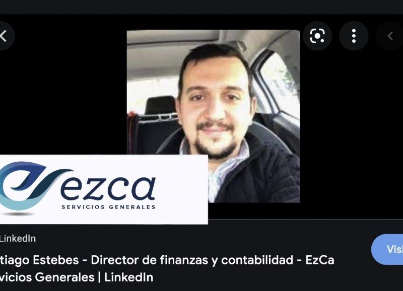 Santiago Estebes figura como dueño de Proveser en los recibos de sueldo de las empleadas de la Legislatura bonaerense. 