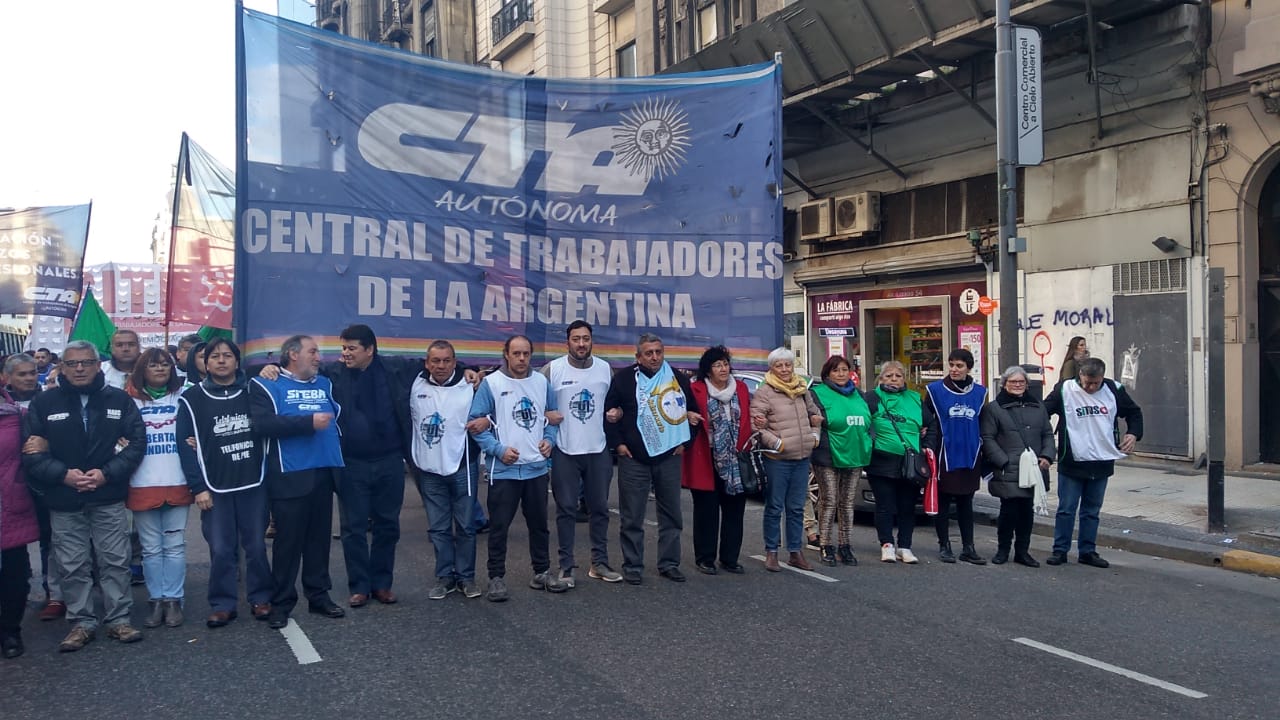 La CTA suele estar siempre en las calles en conmemoración al Día del Trabajador.