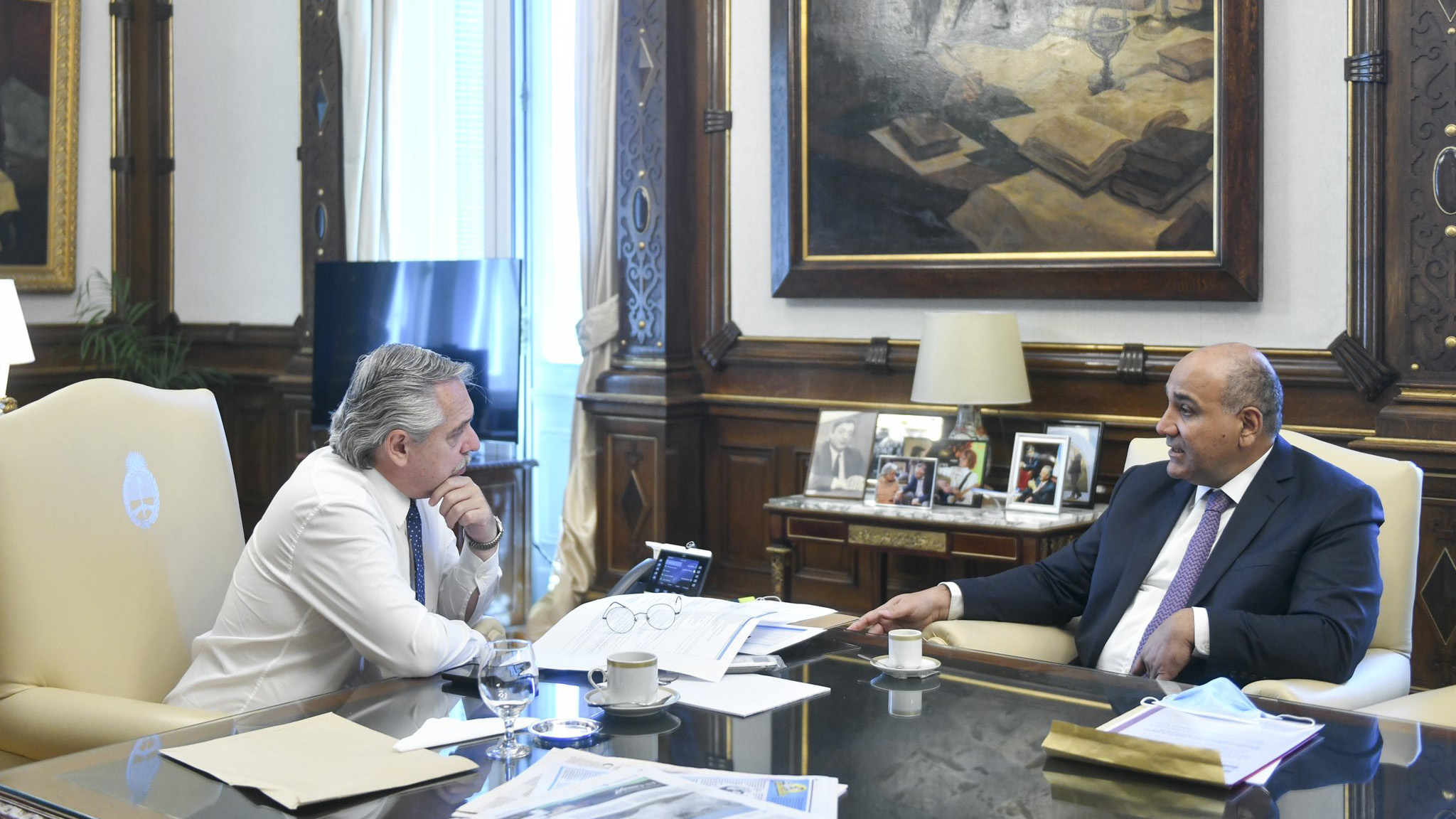 Alberto Fernández le pidió más exposición al jefe de Gabinete Juan Manzur.