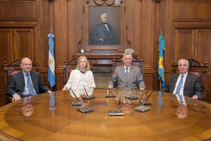 Actuales miembros de la Corte Suprema bonaerense.