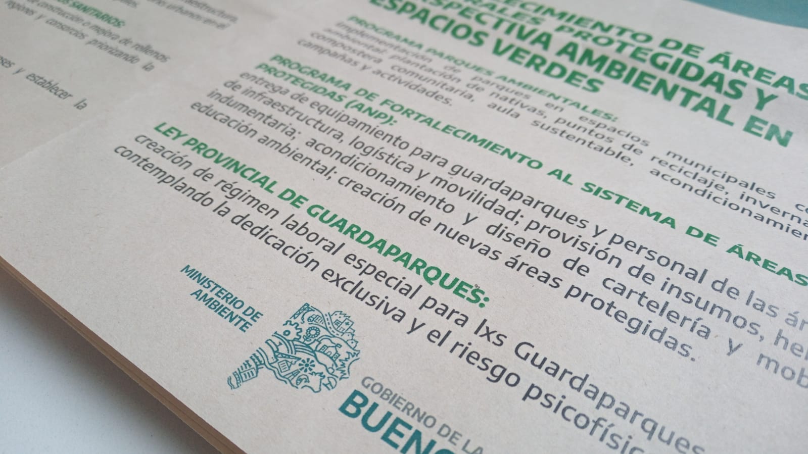 Ministerio de Ambiente. Axel Kicillof adelantó la presentación de cuatro proyectos de ley. 