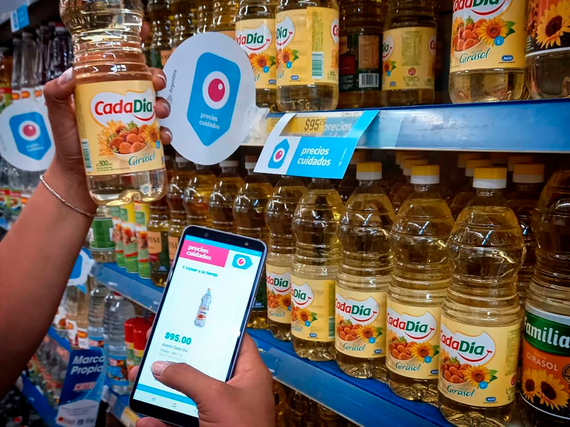 En la revisión trimestral del programa Precios Cuidados que entrará en vigencia mañana, el alza en los 1.321 productos será en promedio del 3% mensual.