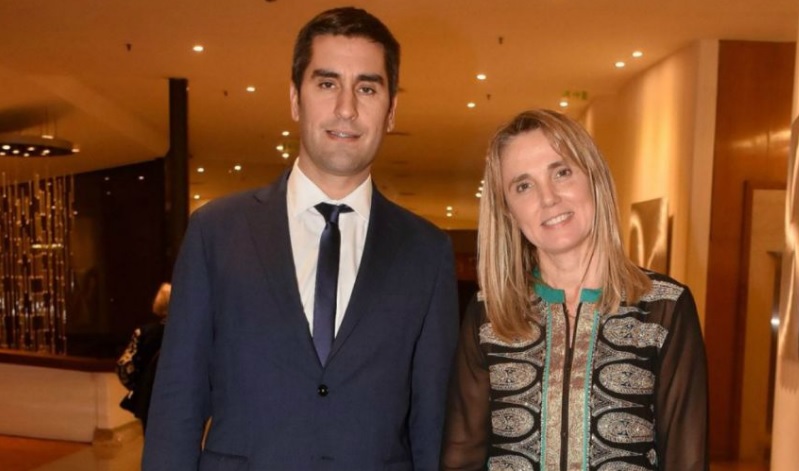 Manuel Mosca junto a su expareja Gladys González.