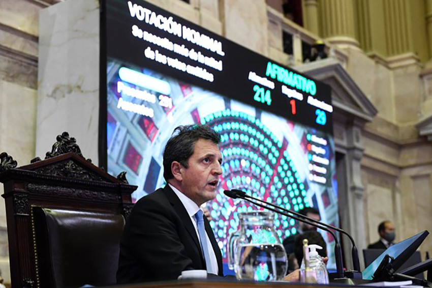 El martes Massa presenta su renuncia ante la Cámara de Diputados y eligen a su reemplazante.