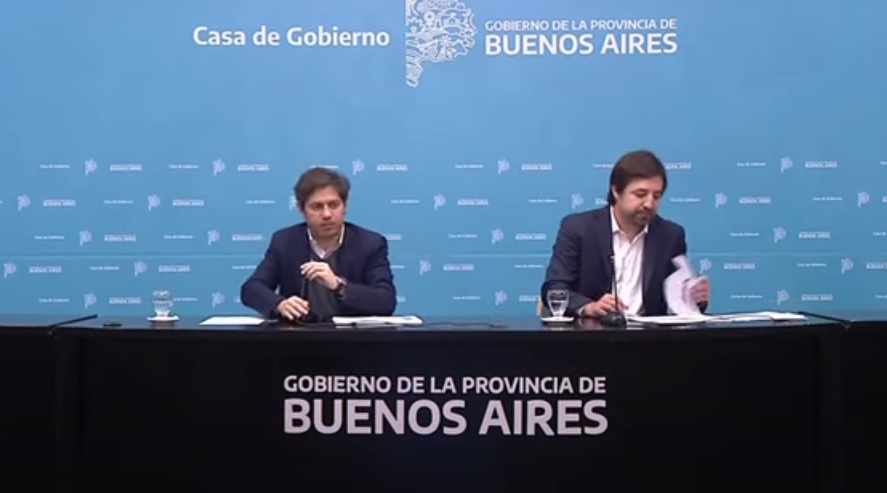 Axel Kicillof y Nicolás Kreplak anunciaron la apertura de la inscripción para la vacunación pediátrica.