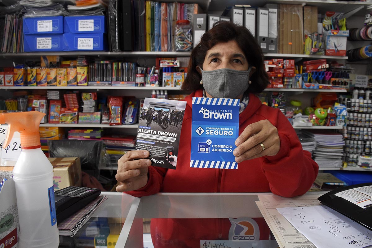 Almirante Brown generó una red con los comercios que están dentro de los corredores escolares. 