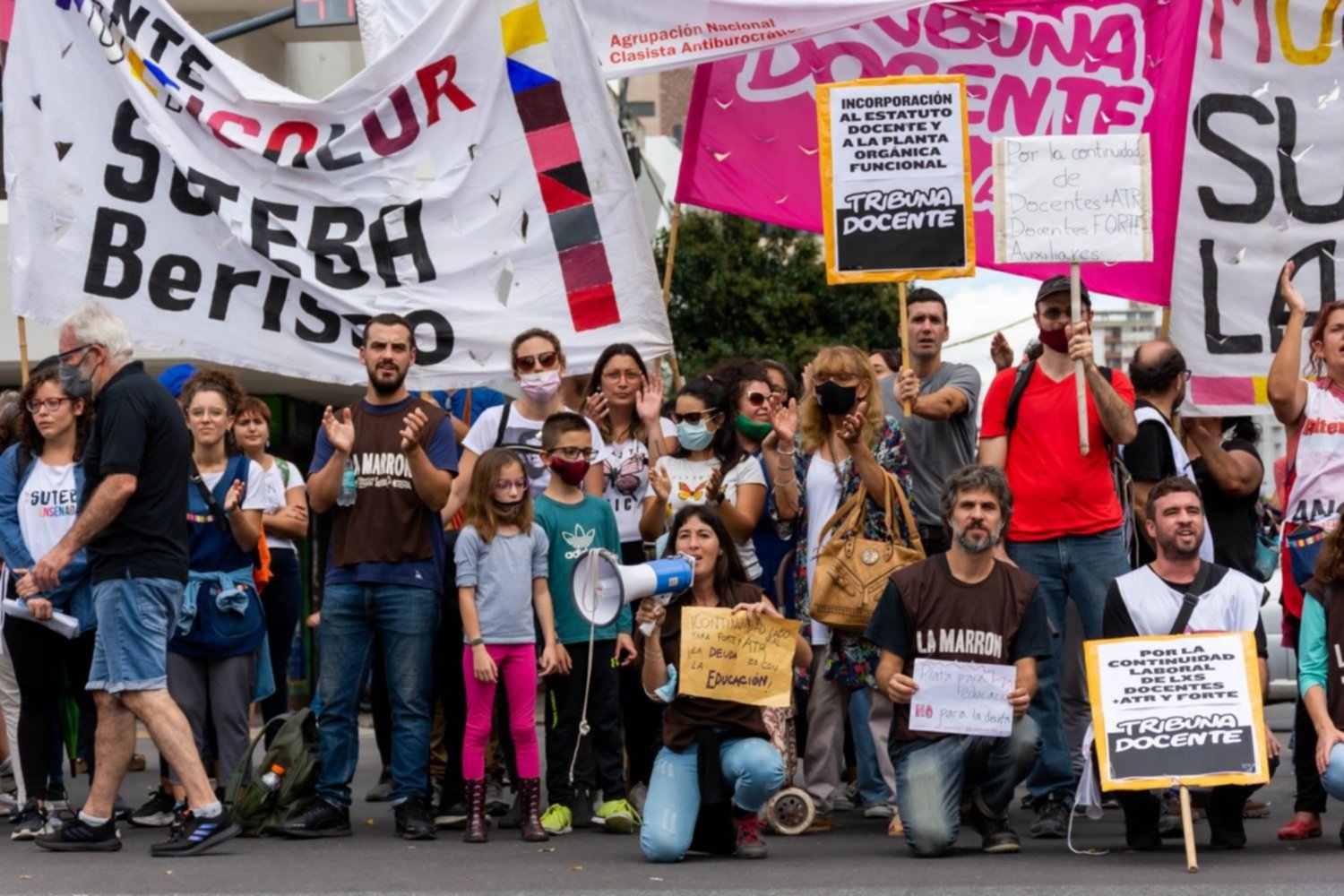 Los docentes del programa ATR vienen reclamando la continuidad laboral.