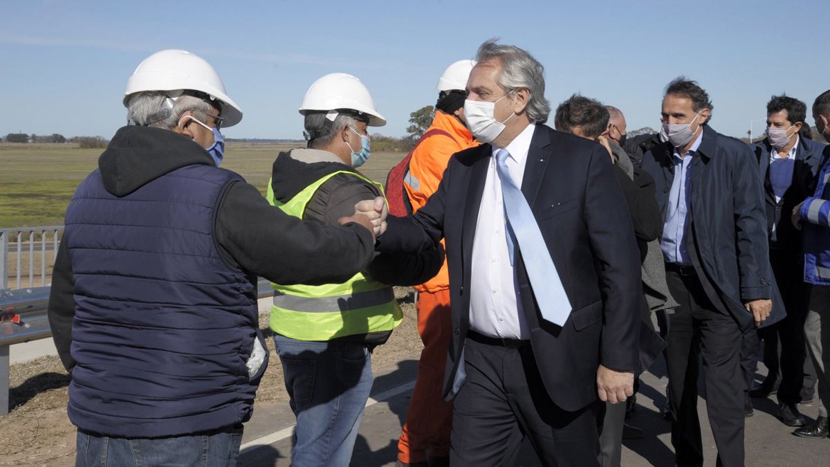 Esta mañana el presidente Alberto Fernández inaugurará obras en el distrito bonaerense de Pila.