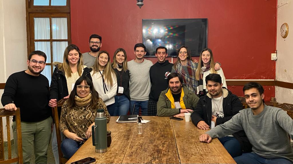 Juventud Radical de la Quinta en el encuentro en Ayacucho. 