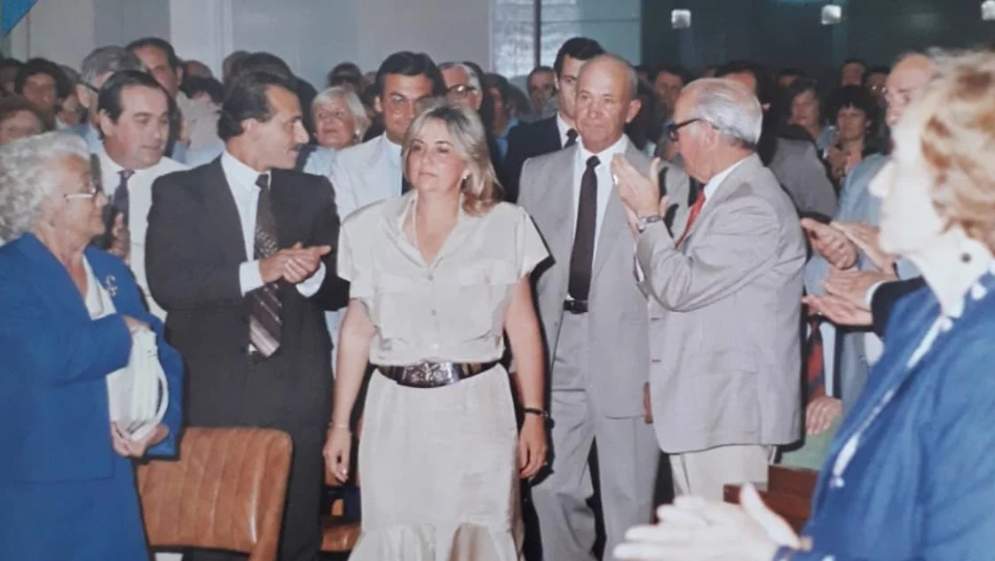 María Luisa Kugler fue electa intendenta de Tornquist a finales de la década del 80.