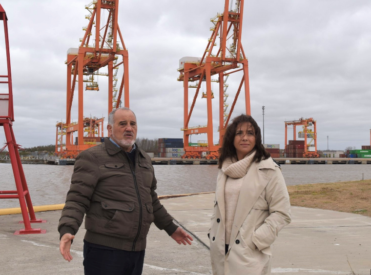 Sánchez Jauregui y Lojo destacaron las ventajas que tiene la implementación del Canal Magdalena con respecto al movimiento portuario.