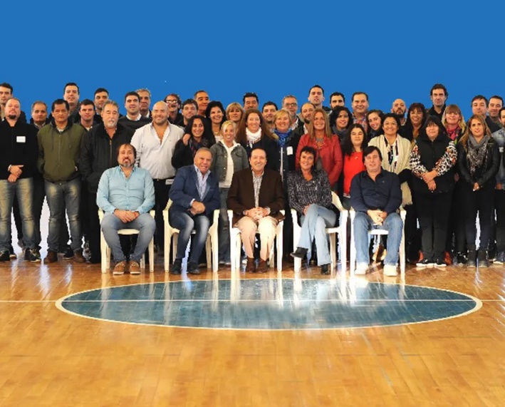 La imagen difundida antes de la elección de junio, en la que agregaron a Quintana por edición.