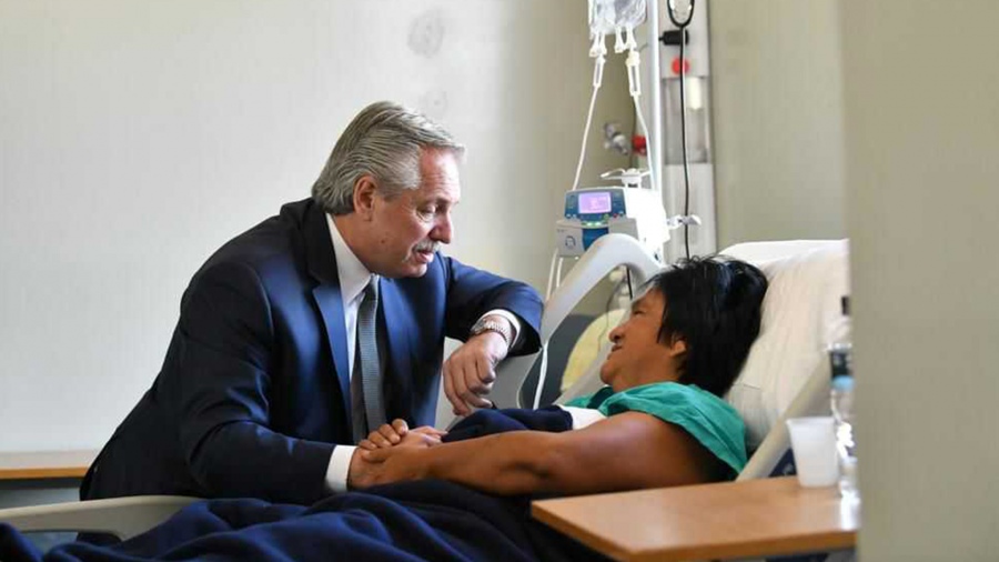 La dirigente social Milagro Sala le agradeció la visita al presidente de la Nación, Alberto Fernández.