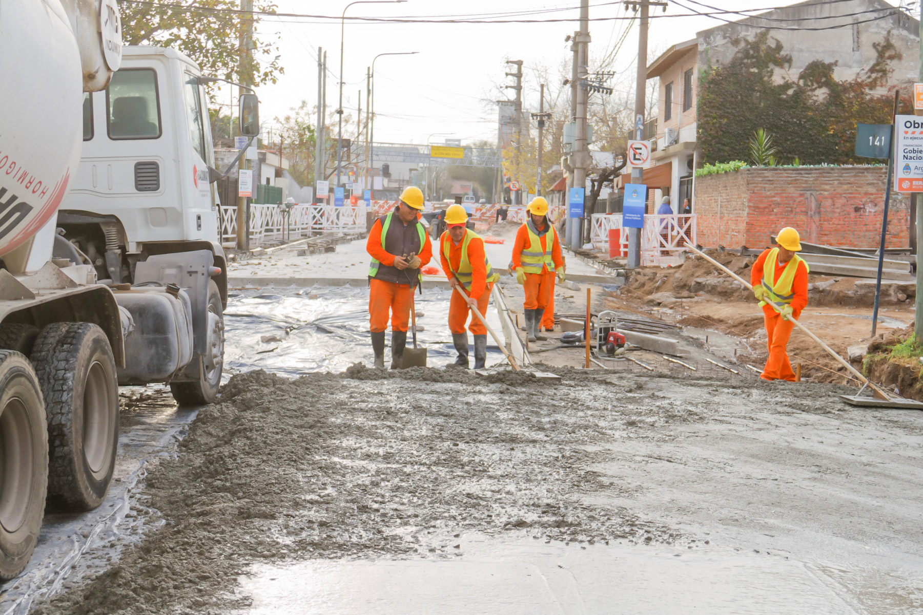 La repavimentación en Berazategui durará seis meses aproximadamente.