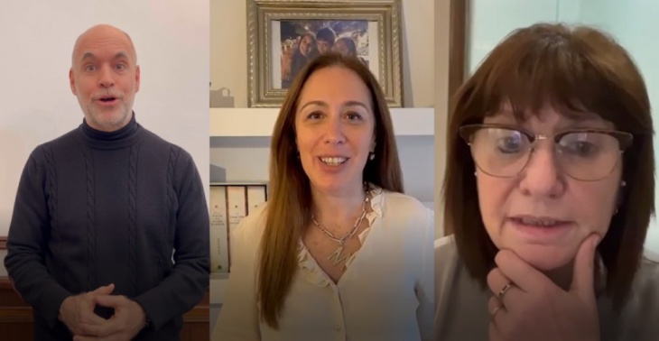 Larreta, Vidal y Bullrich participaron de forma virtual del Foro de Legisladores PRO.