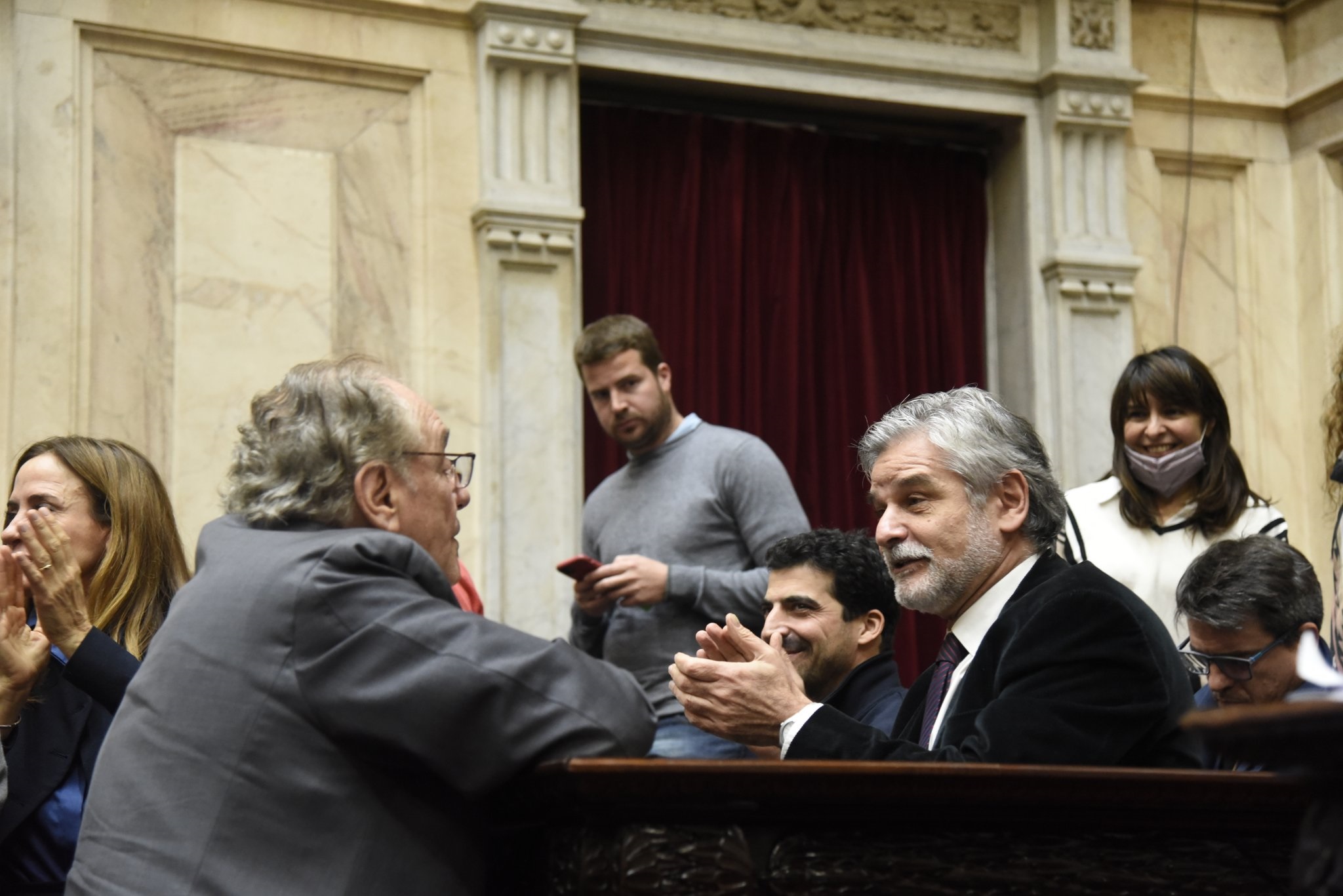 Industria autromotriz: el ministro Daniel Filmus en el recinto de la Cámara de Diputados.