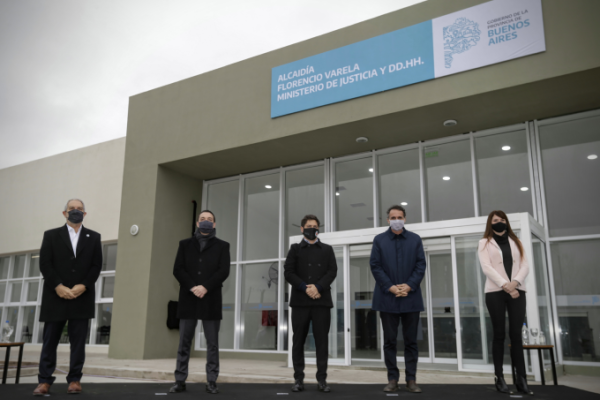 Kicillof, Katopodis y Alak en la presentación del Plan de Infraestructura penitenciaria.