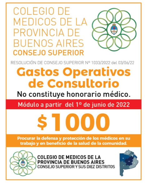El flyer de los médicos bonaerenses sobre el cobro plus. 